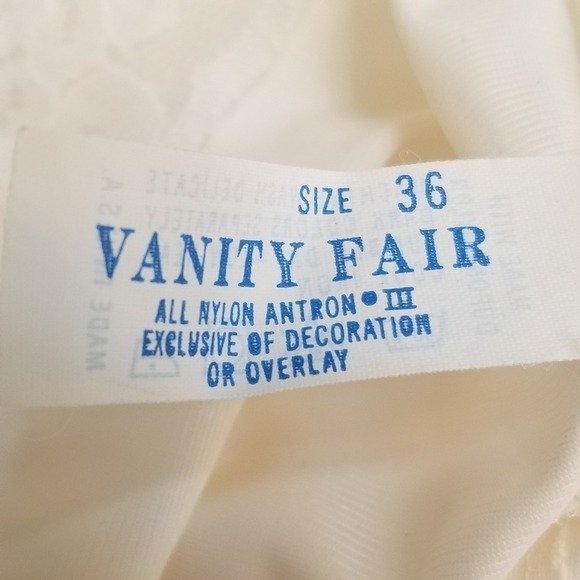 Vanity Fair Womens Vintage Slip Ivory Lace Trim Midi Dress USA Fairy Sz 36 - Picture 11 of 15